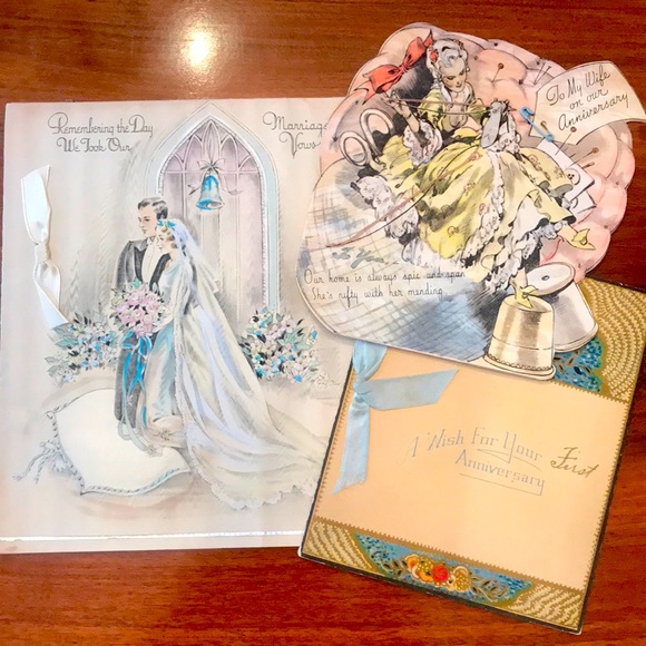 Vintage Anniversary Cards 🙏🏻 - Picture 1 of 16